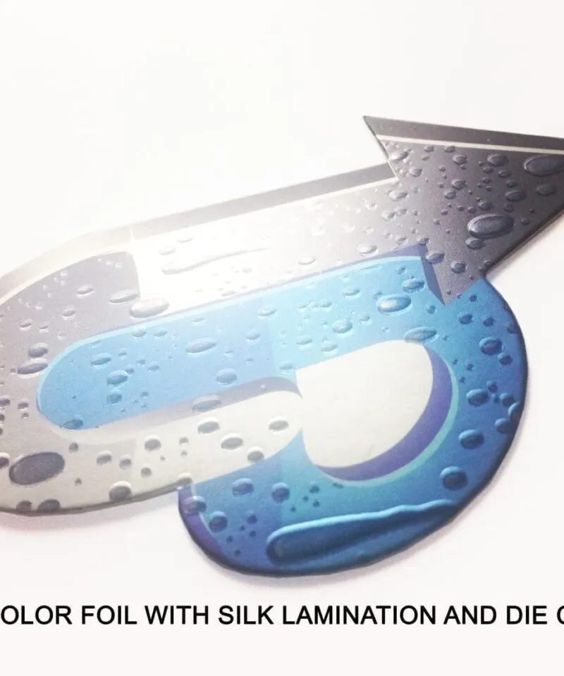 full color foil cards silk lamination and die cut