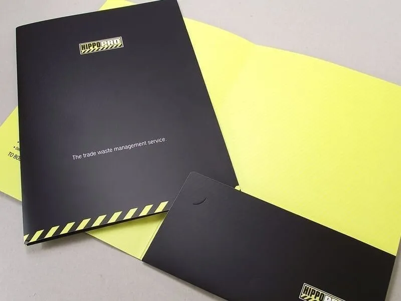 Full color pocket folders 9x12