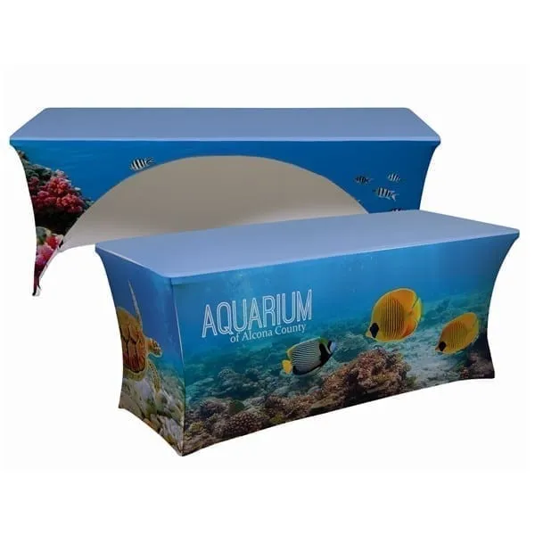 8’ Full color Dye Sublimation Stretch Table Cover