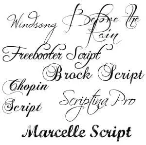 Use Fancy Fonts in Logo Design