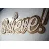 Laser cut acrylic signs