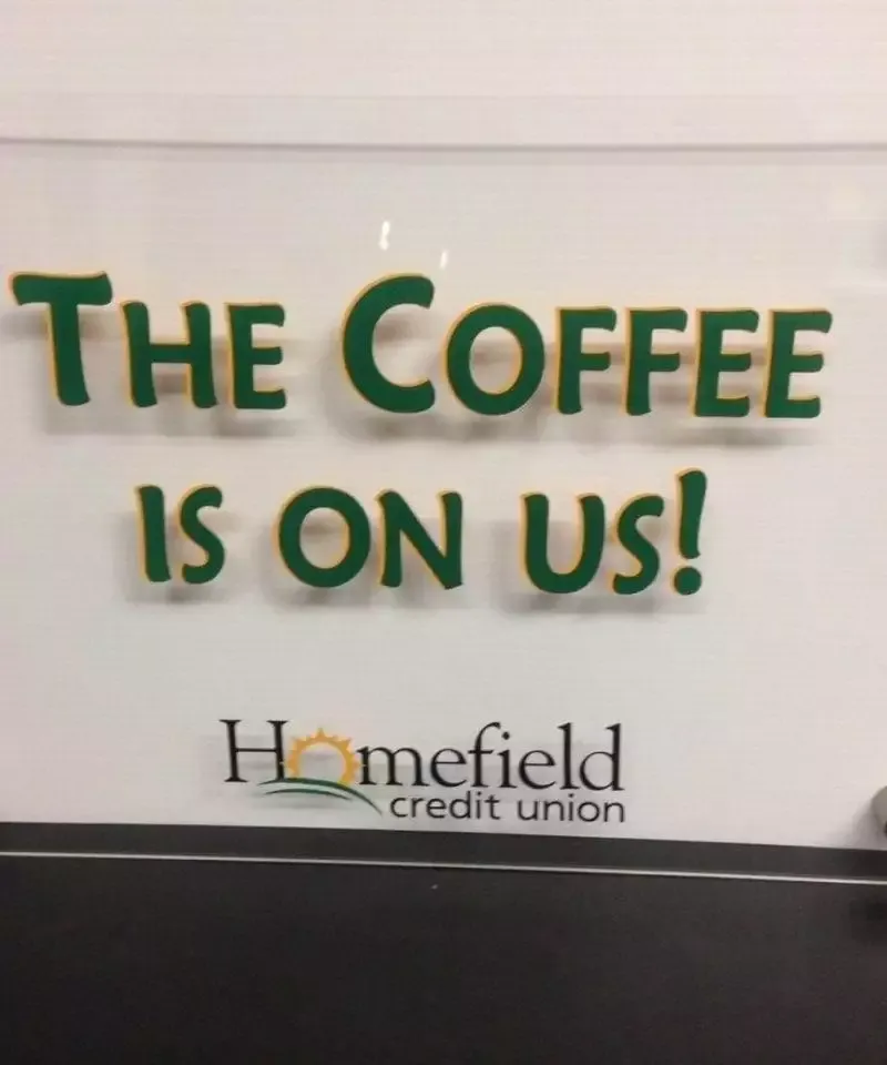 acrylic standoff wall sign