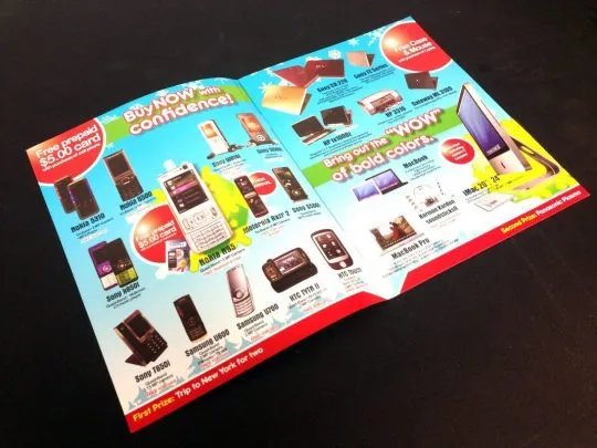 Electronics booklets printing