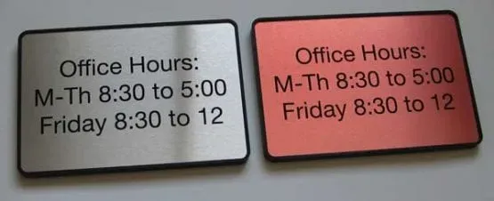office-hours-sign interior office signage